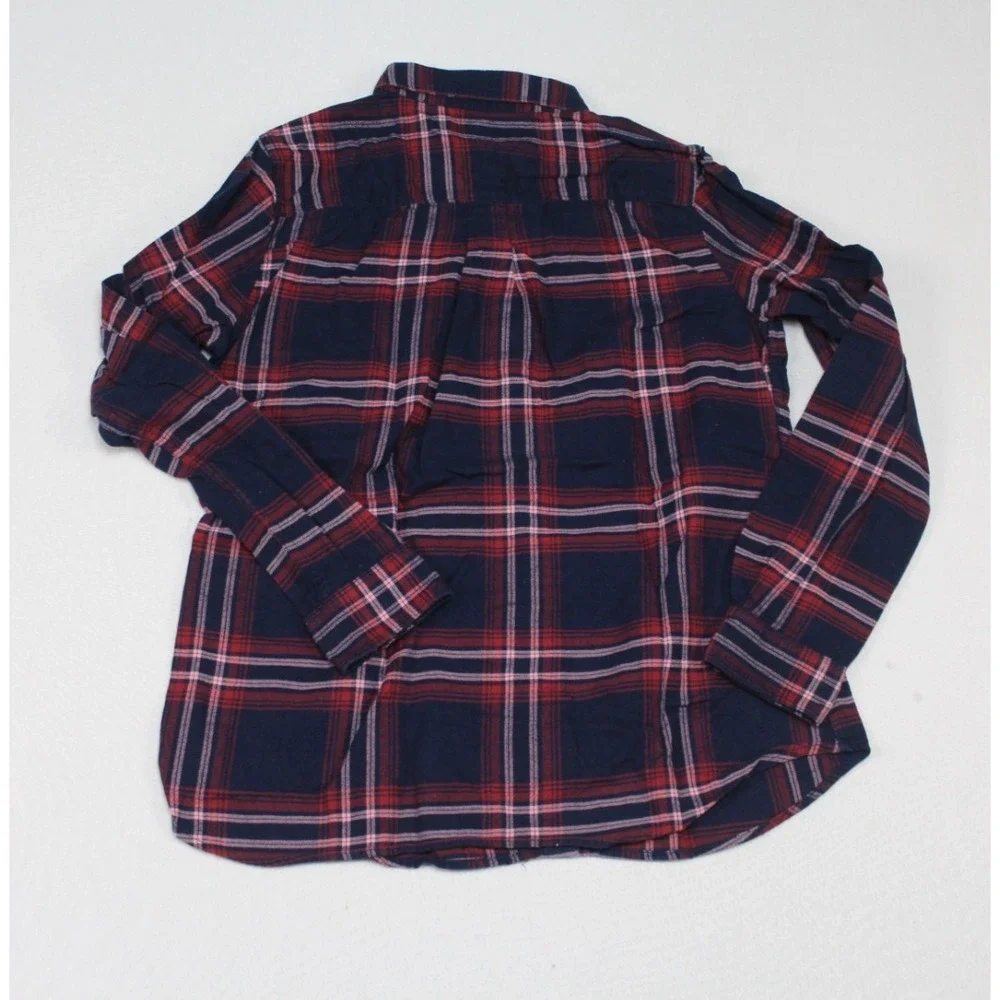 Banana Republic Red Women Casual Button Down Long Sleeve Size Medium